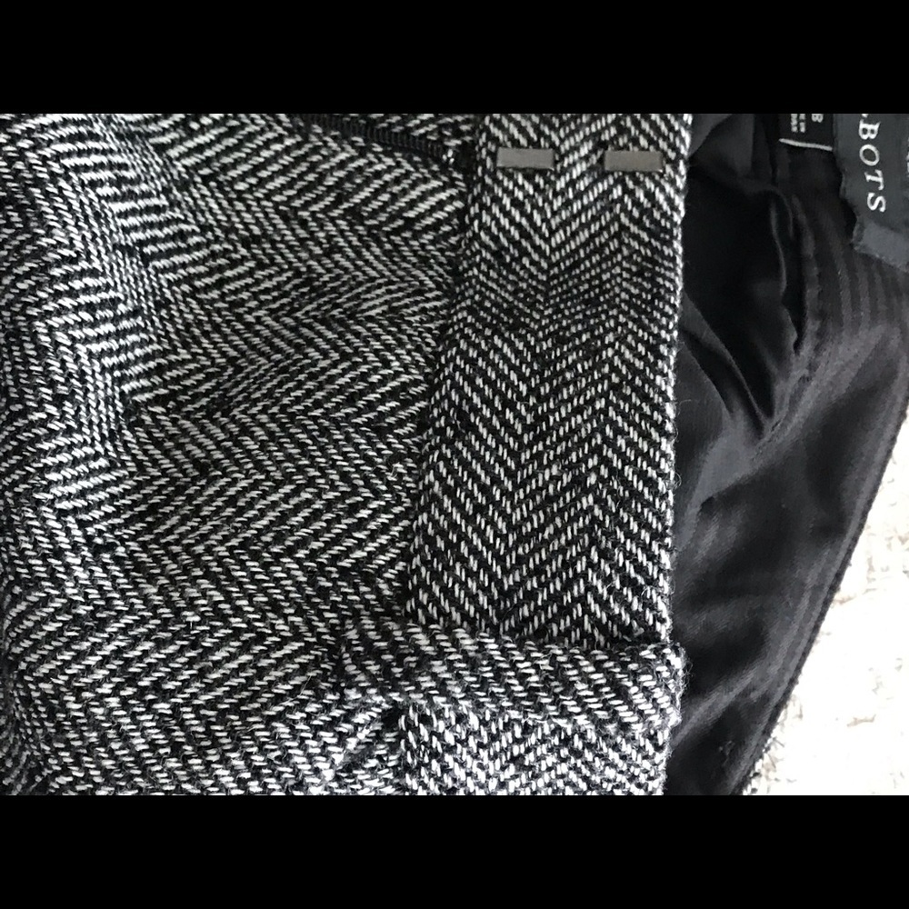 Talbots Gray Herringbone Trousers - Picture 7 of 7